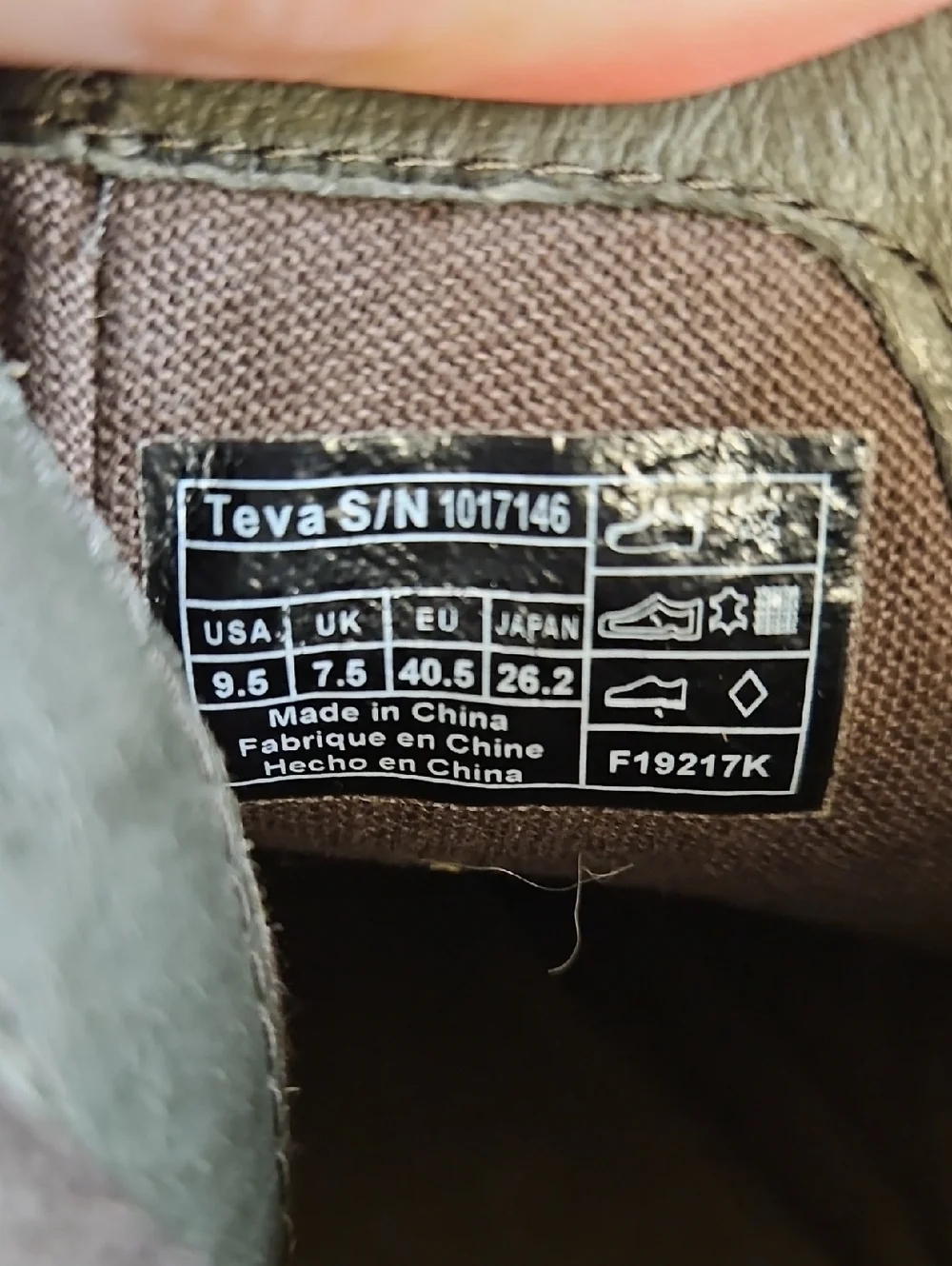 Teva Tan Ankle Boots , Size 9.5